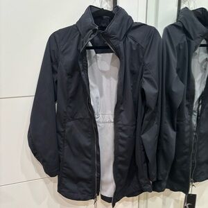 Black Zip-Up Jacket windbreaker
